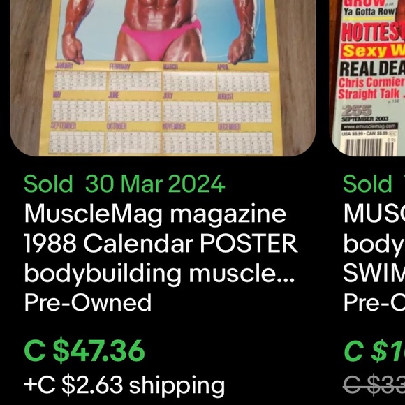 Vintage MuscleMag Poster / 1994 - Picture 6 of 6